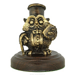 139237 Бронза Скульптура "Сова-банкир"