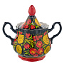 Самовар электрический 1,5 л с сервизом "Яблоко". Хохлома, фотография 10. Интернет-магазин ЛАВКА ПОДАРКОВ