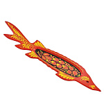 1065  Хохлома СЕЛЕДОЧНИЦА "ОСЕТР" 50см