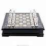 Шахматный ларец с перламутром и фигурами из хрусталя (черн), фотография 17. Интернет-магазин ЛАВКА ПОДАРКОВ