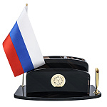 Настольный письменный набор из обсидиана
