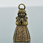 0030060 Бронза Колокольчик "Девочка Ангел" 6*2,5см.