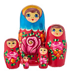 Матрешка "Розочка" 5 мест