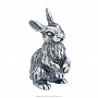 Статуэтка "Кролик". Серебро 925*, фотография 2. Интернет-магазин ЛАВКА ПОДАРКОВ