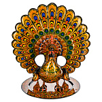 0019030  Хохолома  Братина "ПАВЛИН" с подносом d=35см