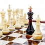 Шахматы из камня с янтарными фигурами "Европейские", фотография 4. Интернет-магазин ЛАВКА ПОДАРКОВ