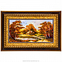 Картина янтарная "Пейзаж" 47х28 см, фотография 1. Интернет-магазин ЛАВКА ПОДАРКОВ