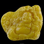Эксклюзивный сувенир из цельного янтаря "Будда"