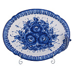 Блюдо "Осетр". Гжель