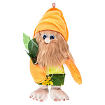 300802-Сувенир.Оберег для Дома БАННИК в шапке (аранжевый)