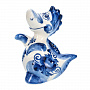 Фарфоровая статуэтка "Дракон Рей". Гжель, фотография 4. Интернет-магазин ЛАВКА ПОДАРКОВ