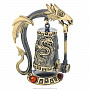 Статуэтка с янтарем "Гонг Дракон", фотография 3. Интернет-магазин ЛАВКА ПОДАРКОВ