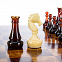 Шахматный ларец из капа с фигурами из янтаря, фотография 4. Интернет-магазин ЛАВКА ПОДАРКОВ