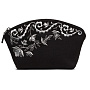 Косметичка "Нефертити". Черная с вышивкой, фотография 2. Интернет-магазин ЛАВКА ПОДАРКОВ