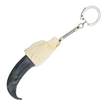 0059535 БРЕЛОК 9-10см  коготь медведя,  бивень мамонта