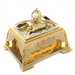 0016159 Златоуст  ЛАРЕЦ украшенный, позолота, серебрение, хрусталь,в П/У