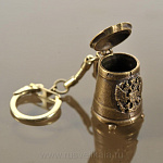 28110 Бронза БРЕЛОК "Пивная кружка"  2*3см