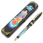 0013305/МОРОЗКО Сувенир РУЧКА С РОСПИСЬЮ В ФУТЛЯРЕ "РУССКИЕ СКАЗКИ"