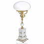 Настольная лампа из натурального камня. Белый мрамор, фотография 2. Интернет-магазин ЛАВКА ПОДАРКОВ