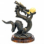 Скульптура из бронзы и янтаря "Императорский пятипалый дракон", фотография 4. Интернет-магазин ЛАВКА ПОДАРКОВ