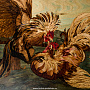 Деревянное настенное панно "Бой петухов" 91 х 68 см, фотография 2. Интернет-магазин ЛАВКА ПОДАРКОВ