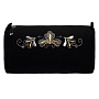 Косметичка "Листопад". Черная с вышивкой, фотография 2. Интернет-магазин ЛАВКА ПОДАРКОВ