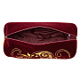 Косметичка "Листопад". Бордовая с вышивкой, фотография 4. Интернет-магазин ЛАВКА ПОДАРКОВ