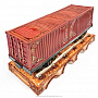 Штоф эксклюзивный подарочный "Вагон-контейнер", фотография 2. Интернет-магазин ЛАВКА ПОДАРКОВ