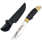 0068739  Оружие сувенирное Нож "МЕДВЕДЬ. Охотник." литье в шкатулке