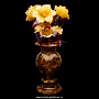Янтарный букет "Розы с бутонами в вазе", фотография 1. Интернет-магазин ЛАВКА ПОДАРКОВ