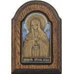 0021540 ИКОНА на дубе "БМ Умиление" Эмаль,Латунь