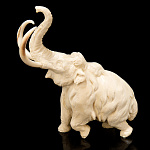 /В504 Скульптура  "Мамонт" бивень мамонта 10,5*5*11,5см