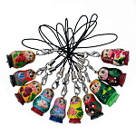 0017128 Сувенир ПОДВЕСКА на телефон "Матрешка Семеновская" 