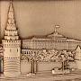 Плакетка "Кремлевская набережная" 30х24 см, фотография 3. Интернет-магазин ЛАВКА ПОДАРКОВ