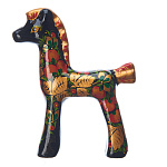 0024676 Хохлома Статуэтка "КОНЬ ЗЛАТОГРИВЫЙ" h=19,5см цвета в ассортименте 