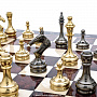 Современные подарочные шахматы с металлическими фигурами 48х48 см , фотография 7. Интернет-магазин ЛАВКА ПОДАРКОВ