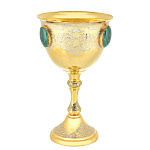 /ФПП Златоуст КУБОК УКРАШЕННЫЙ  Позолота, Малахит в п/у