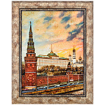 Картина янтарная "Москва. Вид на Дом Правительства" 30х40 см