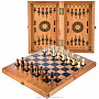 Деревянные шахматы-шашки-нарды "3-в-1", фотография 1. Интернет-магазин ЛАВКА ПОДАРКОВ