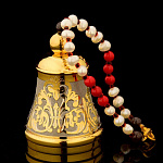 0021849/Л Златоуст КОЛОКОЛЬЧИК подвесной в ассорт., позолота в П/У