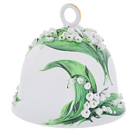 /8*10см Фарфор Кисловодск КОЛОКОЛЬЧИК в асс.краски/золото