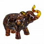 Статуэтка из янтаря "Слон", фотография 1. Интернет-магазин ЛАВКА ПОДАРКОВ