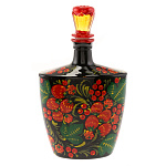 0074035 Хохлома ШТОФ  стекло Клубника 