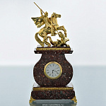 0030187/Ф Златоуст Часы "Георгий Победоносец" ( овал), в П/У