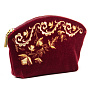 Косметичка "Нефертити". Бордовая с вышивкой, фотография 6. Интернет-магазин ЛАВКА ПОДАРКОВ