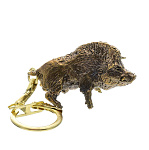 0056218 Сувенир БРЕЛОК "ЛЕСНОЙ КАБАН" Бронза