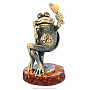 Статуэтка с янтарем "Лягушка Красавица", фотография 2. Интернет-магазин ЛАВКА ПОДАРКОВ