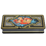 22357 Лаковая миниатюра Шкатулка "Двойная тройка. зима" (АР Микулина) 20*06см (п239)