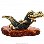 Статуэтка с янтарем "Крокодил", фотография 5. Интернет-магазин ЛАВКА ПОДАРКОВ
