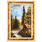 0065053-19*28см ПАННО настенной ПЕЙЗАЖ № 17 (янтарная крошка)